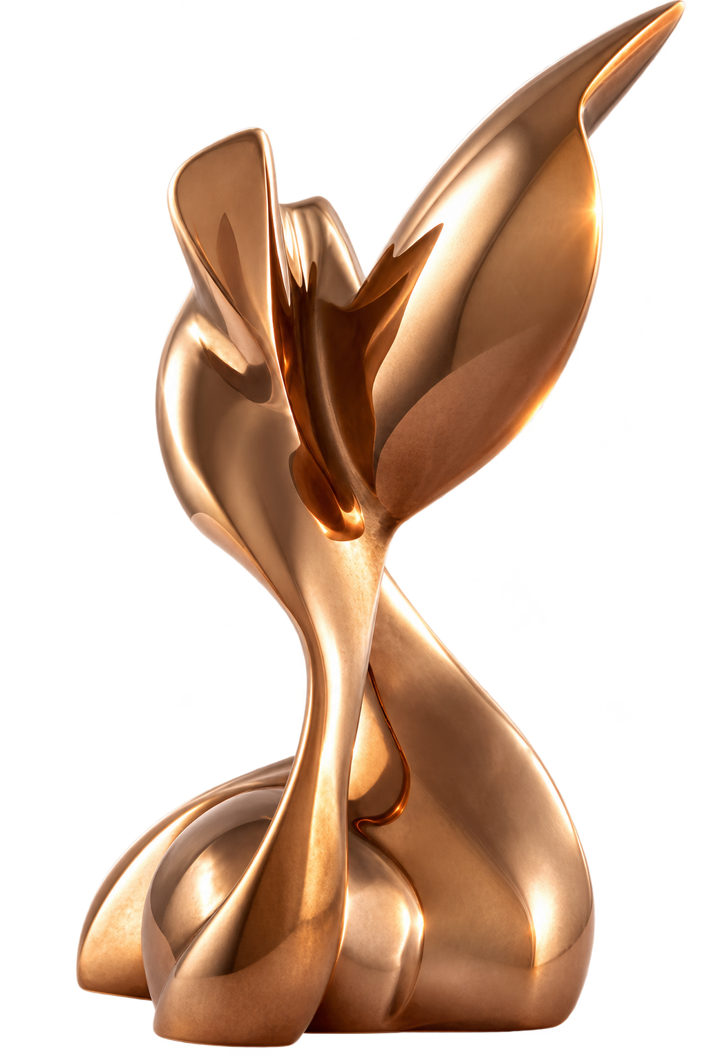 Original bronze abstract sculpture by Reza Mikaeilzadeh